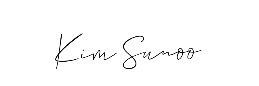 Best and Professional Signature Style for Kim Sunoo. Allison_Script Best Signature Style Collection. Kim Sunoo signature style 2 images and pictures png