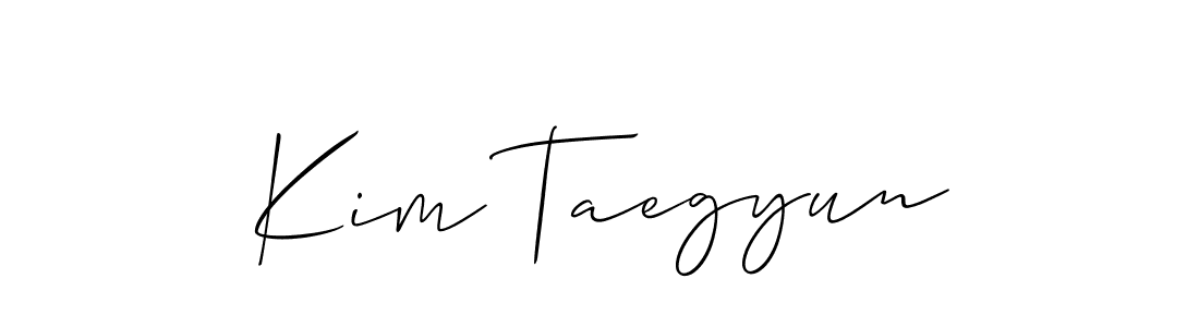 Once you've used our free online signature maker to create your best signature Allison_Script style, it's time to enjoy all of the benefits that Kim Taegyun name signing documents. Kim Taegyun signature style 2 images and pictures png