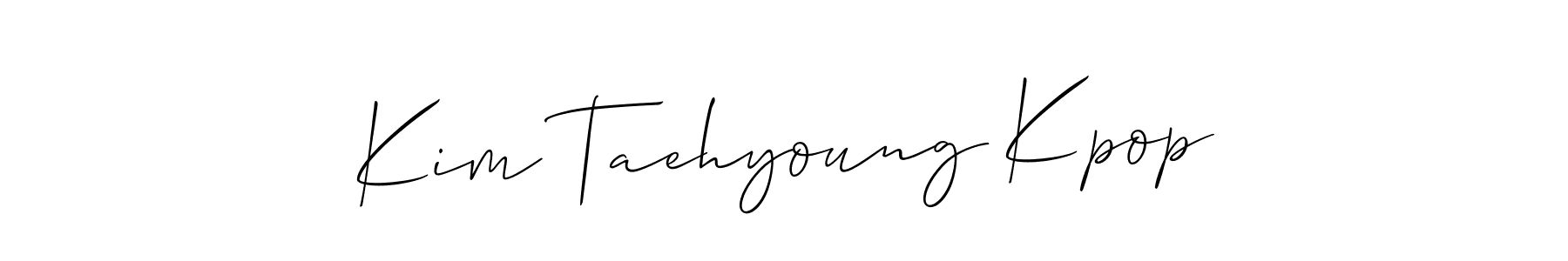 Make a short Kim Taehyoung Kpop signature style. Manage your documents anywhere anytime using Allison_Script. Create and add eSignatures, submit forms, share and send files easily. Kim Taehyoung Kpop signature style 2 images and pictures png