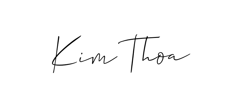 Best and Professional Signature Style for Kim Thoa. Allison_Script Best Signature Style Collection. Kim Thoa signature style 2 images and pictures png