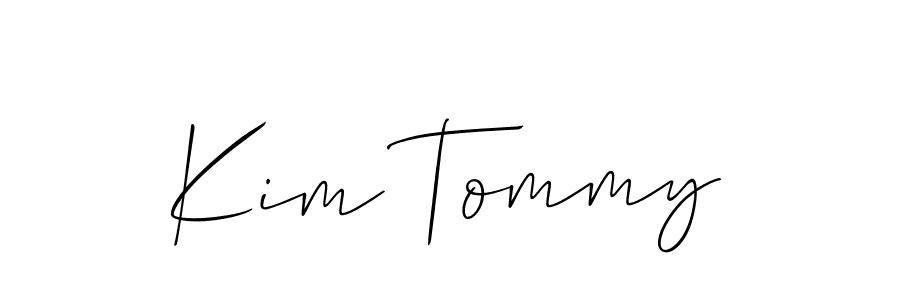 Make a short Kim Tommy signature style. Manage your documents anywhere anytime using Allison_Script. Create and add eSignatures, submit forms, share and send files easily. Kim Tommy signature style 2 images and pictures png