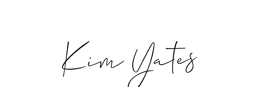 Best and Professional Signature Style for Kim Yates. Allison_Script Best Signature Style Collection. Kim Yates signature style 2 images and pictures png