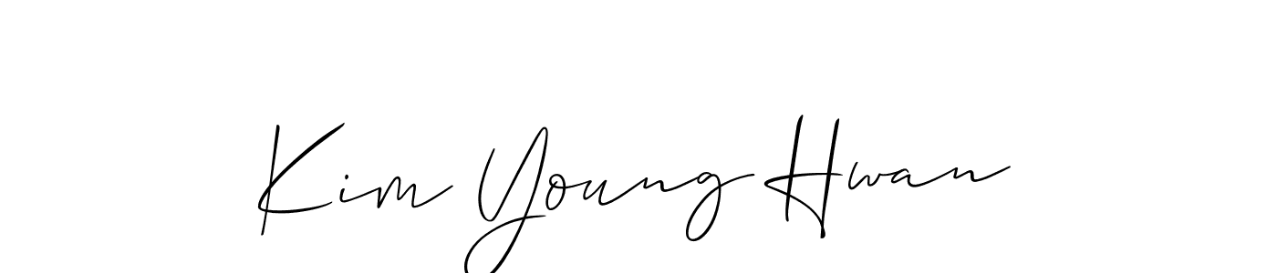 Also You can easily find your signature by using the search form. We will create Kim Young Hwan name handwritten signature images for you free of cost using Allison_Script sign style. Kim Young Hwan signature style 2 images and pictures png