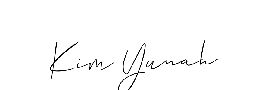 How to Draw Kim Yunah signature style? Allison_Script is a latest design signature styles for name Kim Yunah. Kim Yunah signature style 2 images and pictures png