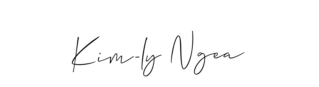 Best and Professional Signature Style for Kim-ly Ngea. Allison_Script Best Signature Style Collection. Kim-ly Ngea signature style 2 images and pictures png