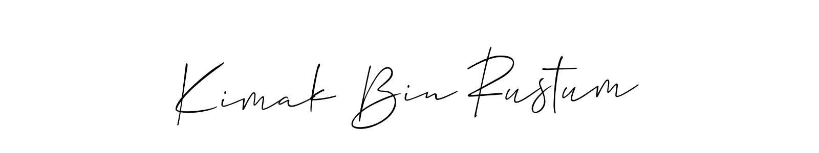 You can use this online signature creator to create a handwritten signature for the name Kimak Bin Rustum. This is the best online autograph maker. Kimak Bin Rustum signature style 2 images and pictures png