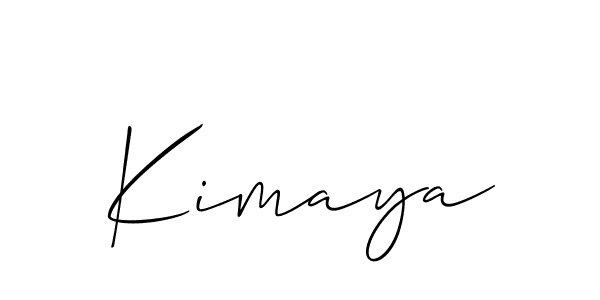 How to make Kimaya name signature. Use Allison_Script style for creating short signs online. This is the latest handwritten sign. Kimaya signature style 2 images and pictures png