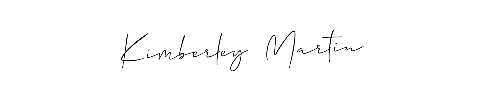 Use a signature maker to create a handwritten signature online. With this signature software, you can design (Allison_Script) your own signature for name Kimberley  Martin. Kimberley  Martin signature style 2 images and pictures png