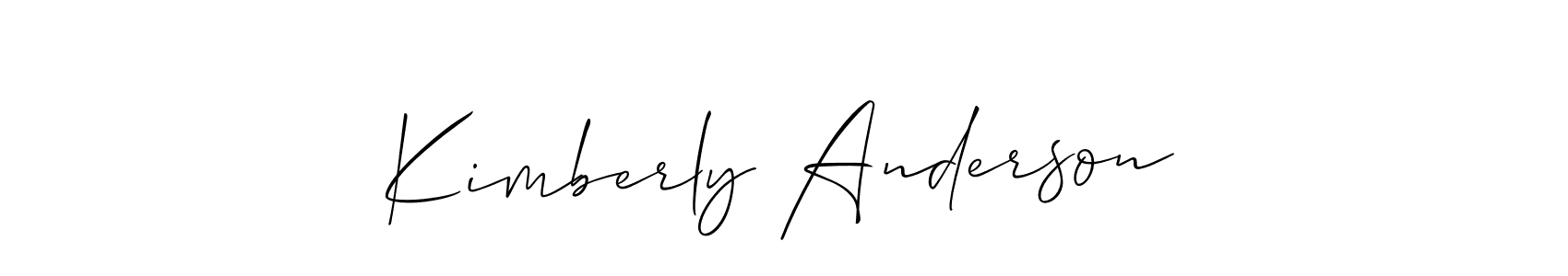 How to make Kimberly Anderson signature? Allison_Script is a professional autograph style. Create handwritten signature for Kimberly Anderson name. Kimberly Anderson signature style 2 images and pictures png