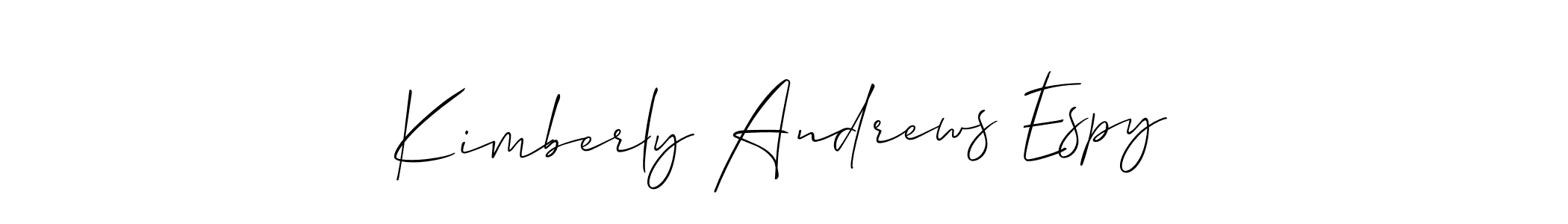 Also we have Kimberly Andrews Espy name is the best signature style. Create professional handwritten signature collection using Allison_Script autograph style. Kimberly Andrews Espy signature style 2 images and pictures png