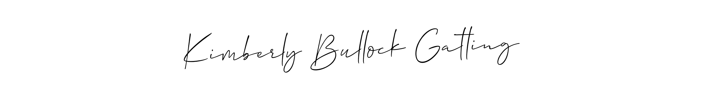 Create a beautiful signature design for name Kimberly Bullock Gatling. With this signature (Allison_Script) fonts, you can make a handwritten signature for free. Kimberly Bullock Gatling signature style 2 images and pictures png