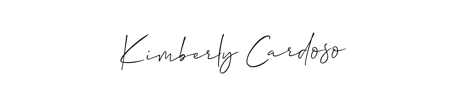 Use a signature maker to create a handwritten signature online. With this signature software, you can design (Allison_Script) your own signature for name Kimberly Cardoso. Kimberly Cardoso signature style 2 images and pictures png