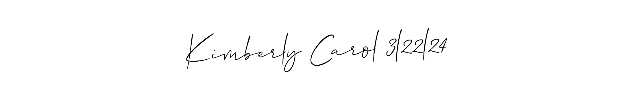 if you are searching for the best signature style for your name Kimberly Carol 3l22l24. so please give up your signature search. here we have designed multiple signature styles  using Allison_Script. Kimberly Carol 3l22l24 signature style 2 images and pictures png