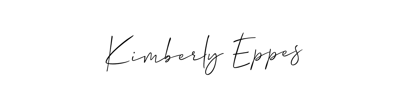 Design your own signature with our free online signature maker. With this signature software, you can create a handwritten (Allison_Script) signature for name Kimberly Eppes. Kimberly Eppes signature style 2 images and pictures png