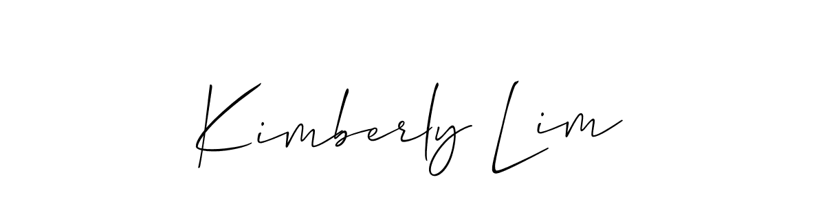 You should practise on your own different ways (Allison_Script) to write your name (Kimberly Lim) in signature. don't let someone else do it for you. Kimberly Lim signature style 2 images and pictures png