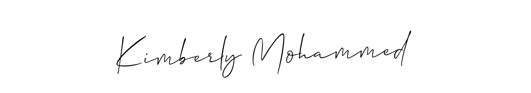 Also we have Kimberly Mohammed name is the best signature style. Create professional handwritten signature collection using Allison_Script autograph style. Kimberly Mohammed signature style 2 images and pictures png