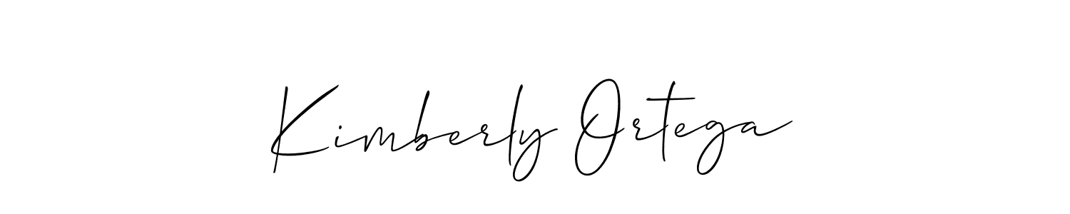 How to make Kimberly Ortega name signature. Use Allison_Script style for creating short signs online. This is the latest handwritten sign. Kimberly Ortega signature style 2 images and pictures png