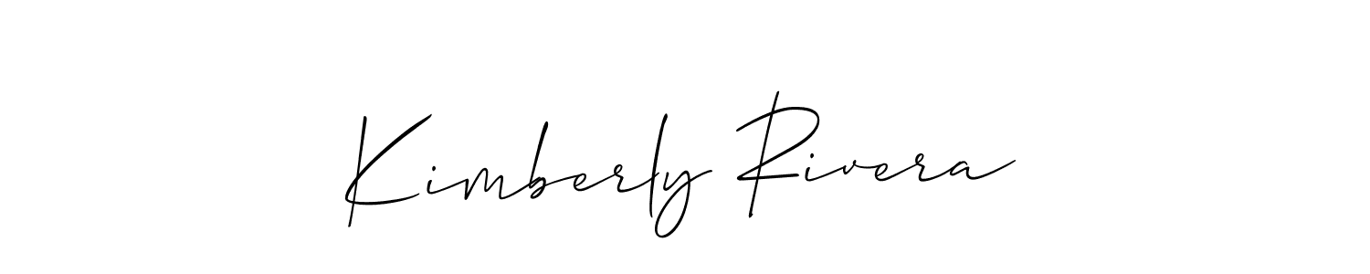 Use a signature maker to create a handwritten signature online. With this signature software, you can design (Allison_Script) your own signature for name Kimberly Rivera. Kimberly Rivera signature style 2 images and pictures png