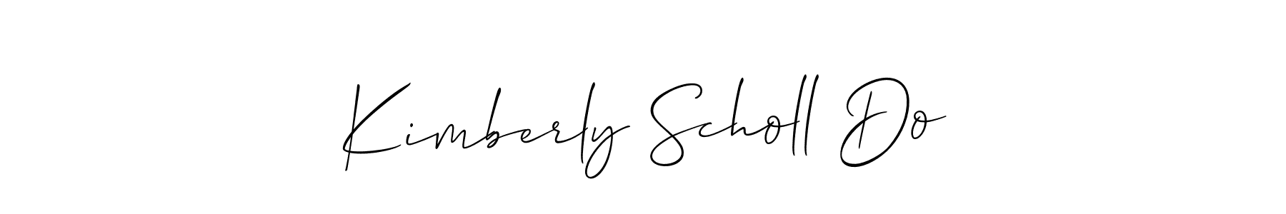 Also we have Kimberly Scholl Do name is the best signature style. Create professional handwritten signature collection using Allison_Script autograph style. Kimberly Scholl Do signature style 2 images and pictures png