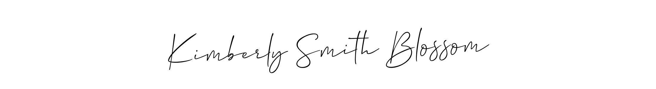 This is the best signature style for the Kimberly Smith Blossom name. Also you like these signature font (Allison_Script). Mix name signature. Kimberly Smith Blossom signature style 2 images and pictures png