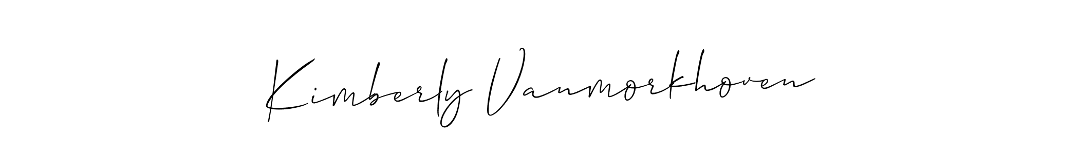 Best and Professional Signature Style for Kimberly Vanmorkhoven. Allison_Script Best Signature Style Collection. Kimberly Vanmorkhoven signature style 2 images and pictures png