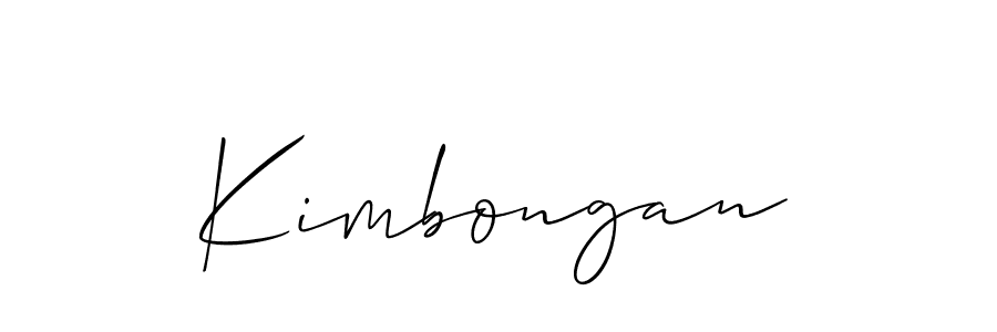 The best way (Allison_Script) to make a short signature is to pick only two or three words in your name. The name Kimbongan include a total of six letters. For converting this name. Kimbongan signature style 2 images and pictures png