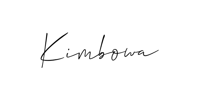 Make a beautiful signature design for name Kimbowa. Use this online signature maker to create a handwritten signature for free. Kimbowa signature style 2 images and pictures png