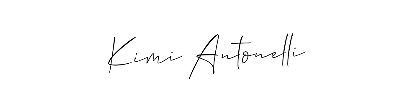 Design your own signature with our free online signature maker. With this signature software, you can create a handwritten (Allison_Script) signature for name Kimi Antonelli. Kimi Antonelli signature style 2 images and pictures png