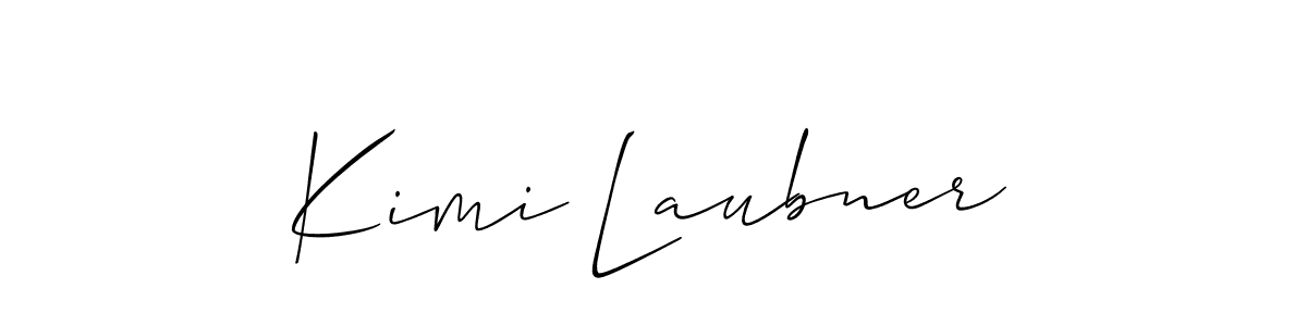 Use a signature maker to create a handwritten signature online. With this signature software, you can design (Allison_Script) your own signature for name Kimi Laubner. Kimi Laubner signature style 2 images and pictures png