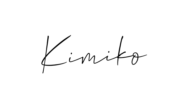 Also we have Kimiko name is the best signature style. Create professional handwritten signature collection using Allison_Script autograph style. Kimiko signature style 2 images and pictures png