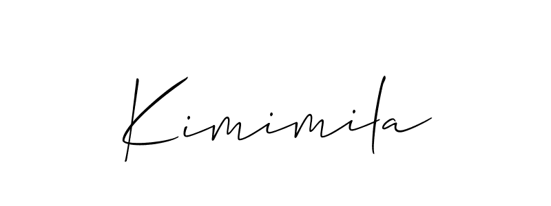 Once you've used our free online signature maker to create your best signature Allison_Script style, it's time to enjoy all of the benefits that Kimimila name signing documents. Kimimila signature style 2 images and pictures png