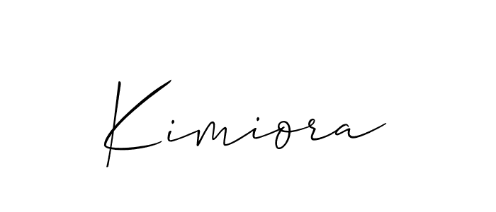 Create a beautiful signature design for name Kimiora. With this signature (Allison_Script) fonts, you can make a handwritten signature for free. Kimiora signature style 2 images and pictures png