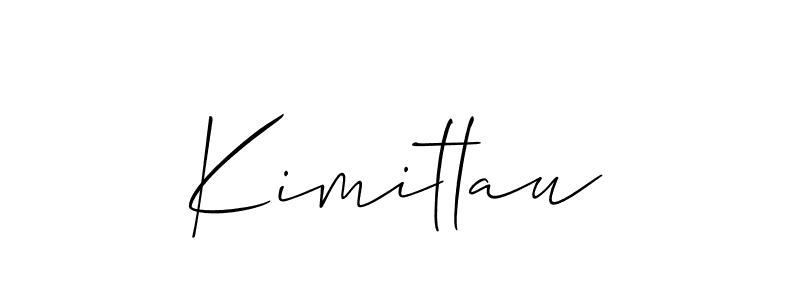 You should practise on your own different ways (Allison_Script) to write your name (Kimitlau) in signature. don't let someone else do it for you. Kimitlau signature style 2 images and pictures png