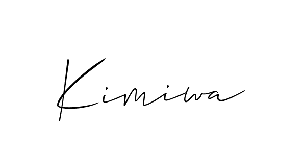 How to make Kimiwa signature? Allison_Script is a professional autograph style. Create handwritten signature for Kimiwa name. Kimiwa signature style 2 images and pictures png