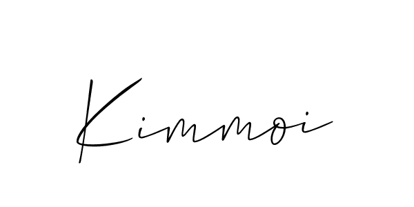 How to make Kimmoi name signature. Use Allison_Script style for creating short signs online. This is the latest handwritten sign. Kimmoi signature style 2 images and pictures png