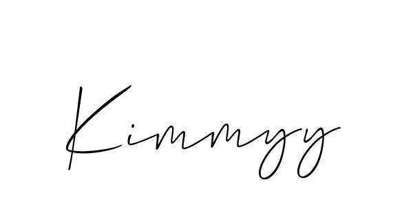 Make a beautiful signature design for name Kimmyy. With this signature (Allison_Script) style, you can create a handwritten signature for free. Kimmyy signature style 2 images and pictures png