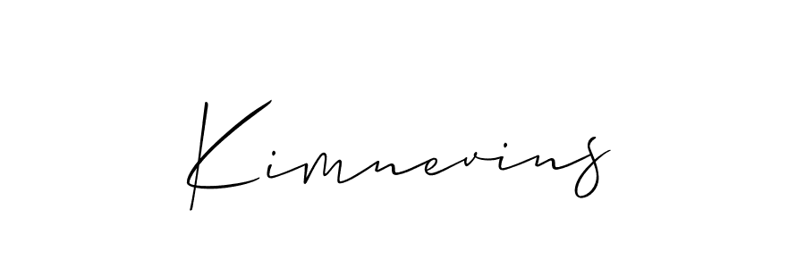 if you are searching for the best signature style for your name Kimnevins. so please give up your signature search. here we have designed multiple signature styles  using Allison_Script. Kimnevins signature style 2 images and pictures png
