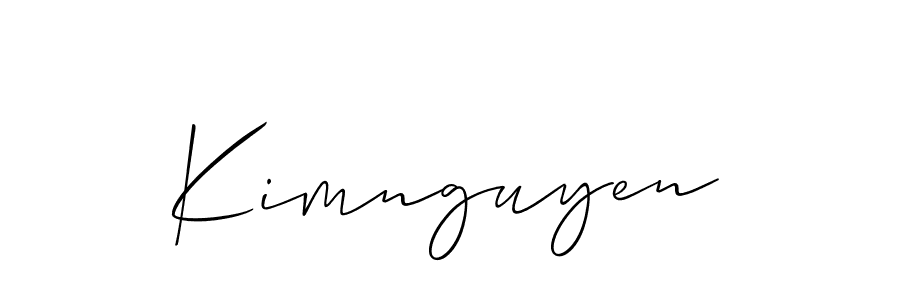Also You can easily find your signature by using the search form. We will create Kimnguyen name handwritten signature images for you free of cost using Allison_Script sign style. Kimnguyen signature style 2 images and pictures png