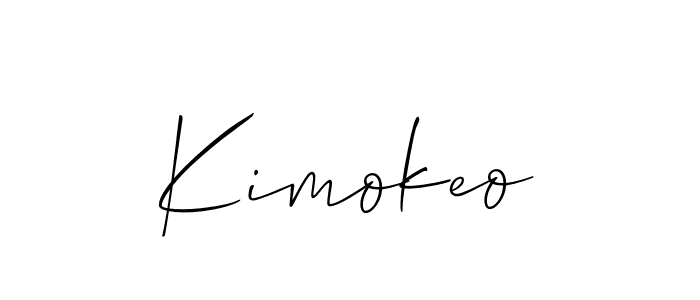 You should practise on your own different ways (Allison_Script) to write your name (Kimokeo) in signature. don't let someone else do it for you. Kimokeo signature style 2 images and pictures png