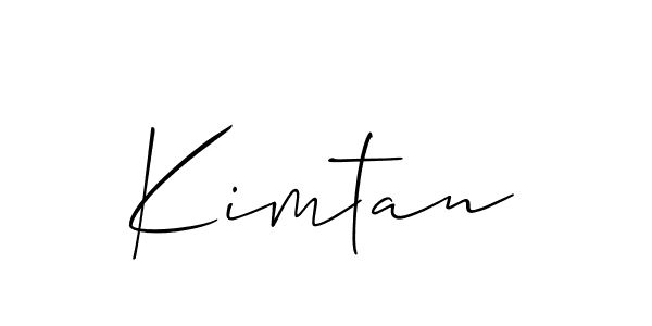 Best and Professional Signature Style for Kimtan. Allison_Script Best Signature Style Collection. Kimtan signature style 2 images and pictures png