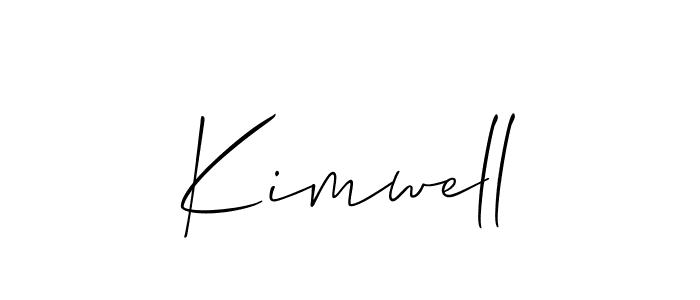 How to Draw Kimwell signature style? Allison_Script is a latest design signature styles for name Kimwell. Kimwell signature style 2 images and pictures png