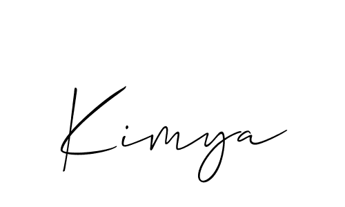 It looks lik you need a new signature style for name Kimya. Design unique handwritten (Allison_Script) signature with our free signature maker in just a few clicks. Kimya signature style 2 images and pictures png