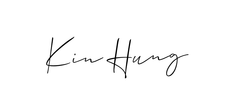 It looks lik you need a new signature style for name Kin Hung. Design unique handwritten (Allison_Script) signature with our free signature maker in just a few clicks. Kin Hung signature style 2 images and pictures png