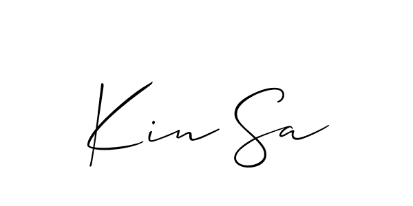 Design your own signature with our free online signature maker. With this signature software, you can create a handwritten (Allison_Script) signature for name Kin Sa. Kin Sa signature style 2 images and pictures png
