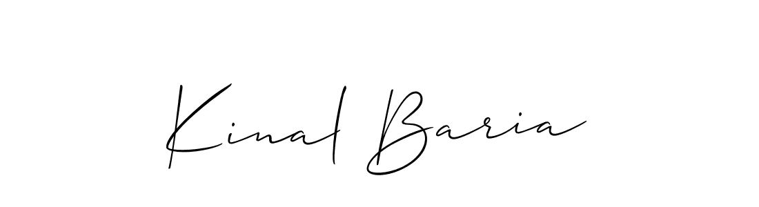 Similarly Allison_Script is the best handwritten signature design. Signature creator online .You can use it as an online autograph creator for name Kinal Baria. Kinal Baria signature style 2 images and pictures png