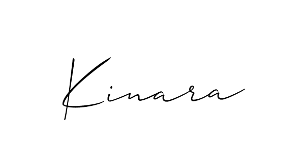 How to make Kinara signature? Allison_Script is a professional autograph style. Create handwritten signature for Kinara name. Kinara signature style 2 images and pictures png
