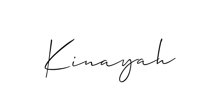 How to make Kinayah name signature. Use Allison_Script style for creating short signs online. This is the latest handwritten sign. Kinayah signature style 2 images and pictures png