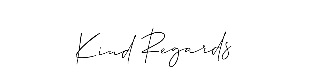 if you are searching for the best signature style for your name Kind Regards. so please give up your signature search. here we have designed multiple signature styles  using Allison_Script. Kind Regards signature style 2 images and pictures png