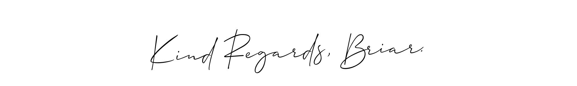 if you are searching for the best signature style for your name Kind Regards, Briar.. so please give up your signature search. here we have designed multiple signature styles  using Allison_Script. Kind Regards, Briar. signature style 2 images and pictures png