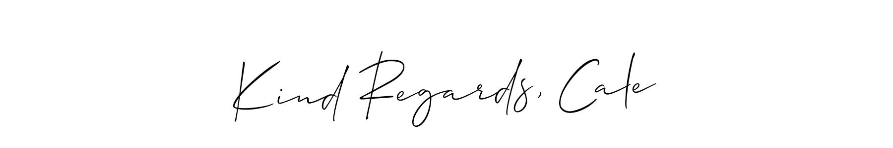 Make a beautiful signature design for name Kind Regards, Cale. Use this online signature maker to create a handwritten signature for free. Kind Regards, Cale signature style 2 images and pictures png